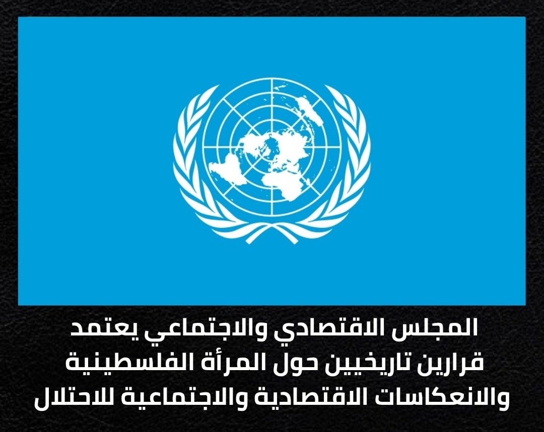 قرار المجلس الاقتصادي والاجتماعي التابع للأمم المتحدة بشأن وضع المرأة الفلسطينية تحت الاحتلال