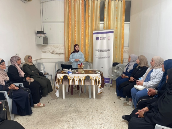 جمعية المرأة العاملة الفلسطينية للتنمية تنفذ تدريبًا لتعزيز المواطنة وبناء المبادرات المجتمعية لعضوات مجلس الظل في ترقوميا