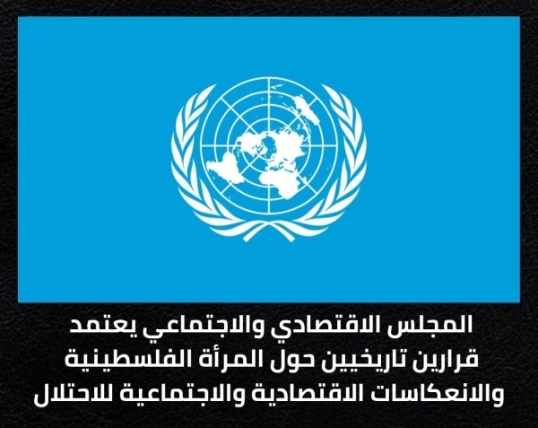 قرار المجلس الاقتصادي والاجتماعي التابع للأمم المتحدة بشأن وضع المرأة الفلسطينية تحت الاحتلال